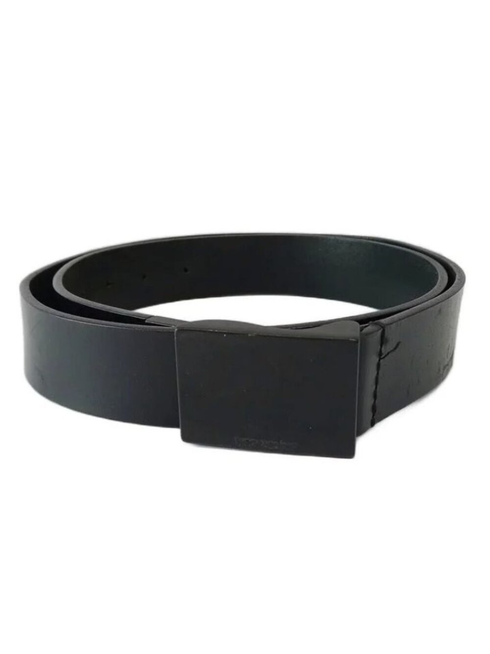 Dior Homme Belt Leather Plate Buckle Square Shape Logo 95/110 Black